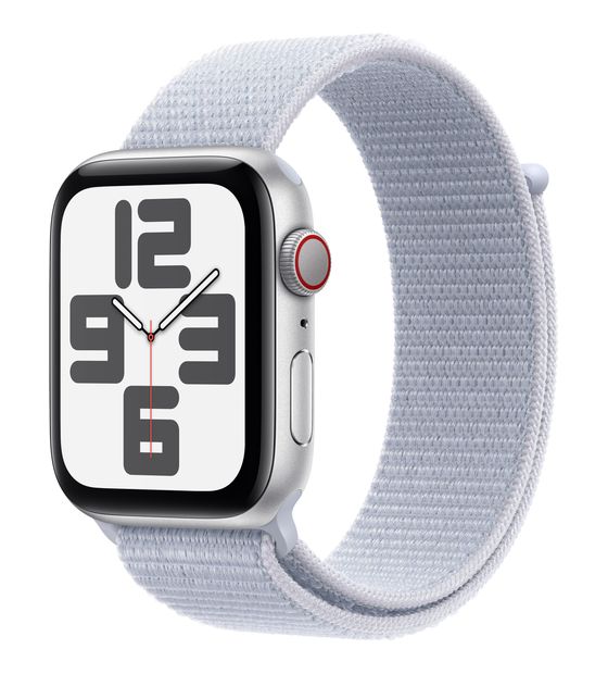 Apple Watch SE Digital 44 mm  Smartwatch Rechteckig 18 h 326 ppi 4G  (Silber) f&uuml;r 308,00 Euro
