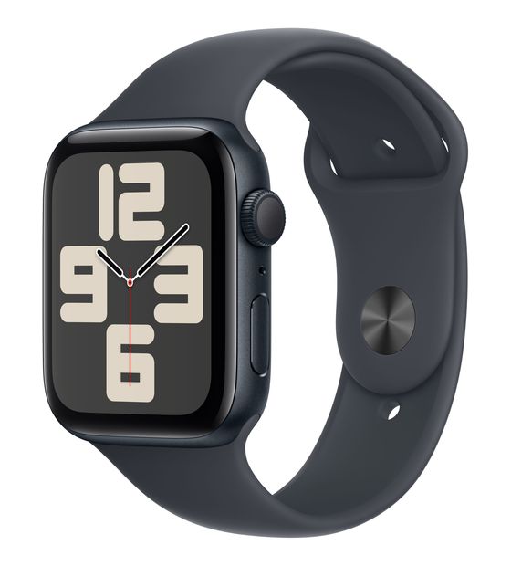 Apple Watch SE (2024) Digital 44 mm S/M Smartwatch Rechteckig 18 h 326 ppi  (Schwarz) f&uuml;r 279,00 Euro