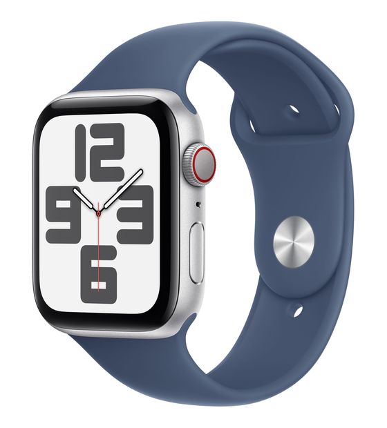 Apple Watch SE (2024) Digital 44 mm S/M Smartwatch Rechteckig 18 h 326 ppi 4G  (Silber) f&uuml;r 329,00 Euro
