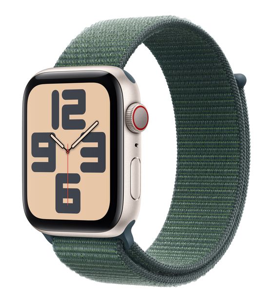 Apple Watch SE (2024) Digital 44 mm  Smartwatch Rechteckig 18 h 326 ppi 4G  (Biege) f&uuml;r 329,00 Euro