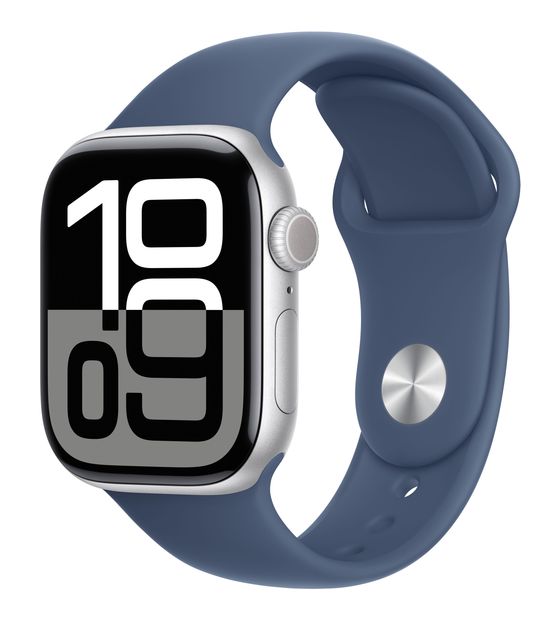 Apple Watch Series 10 Digital 42 mm S/M Smartwatch Rechteckig IP6X 36 h 326 ppi 4G  (Silber) f&uuml;r 506,00 Euro