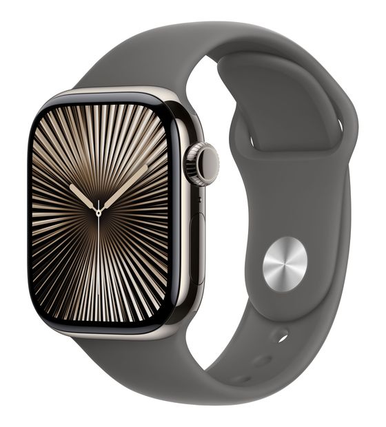 Apple Watch Series 10 Digital 42 mm M/L Smartwatch Rechteckig IP6X 36 h 326 ppi 4G  (Titan) f&uuml;r 660,00 Euro