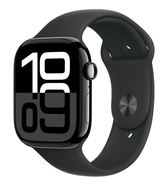 Apple Watch Series 10 Digital 46 mm M/L Smartwatch Rechteckig IP6X 36 h 326 ppi 4G  (Schwarz) f&uuml;r 397,00 Euro