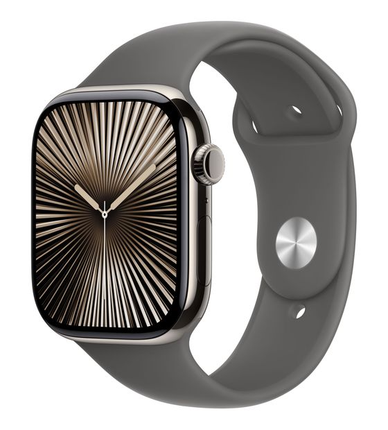 Apple Watch Series 10 Digital 46 mm M/L Smartwatch Rechteckig IP6X 36 h 326 ppi 4G  (Titan) f&uuml;r 510,00 Euro