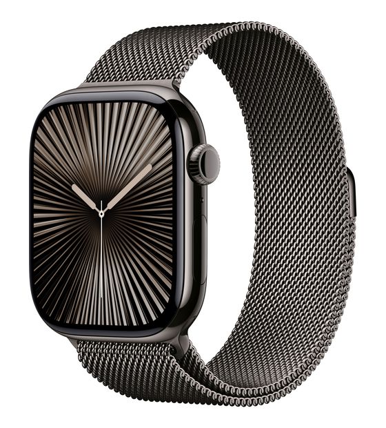 Apple Watch Series 10 Digital 46 mm M/L Smartwatch Rechteckig IP6X 36 h 326 ppi 4G  (Grau) f&uuml;r 610,00 Euro