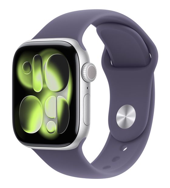 Apple Watch Series 11 Digital 42 mm S/M Smartwatch Rechteckig IP6X 38 h 326 ppi 5G  (Silber) f&uuml;r 578,00 Euro