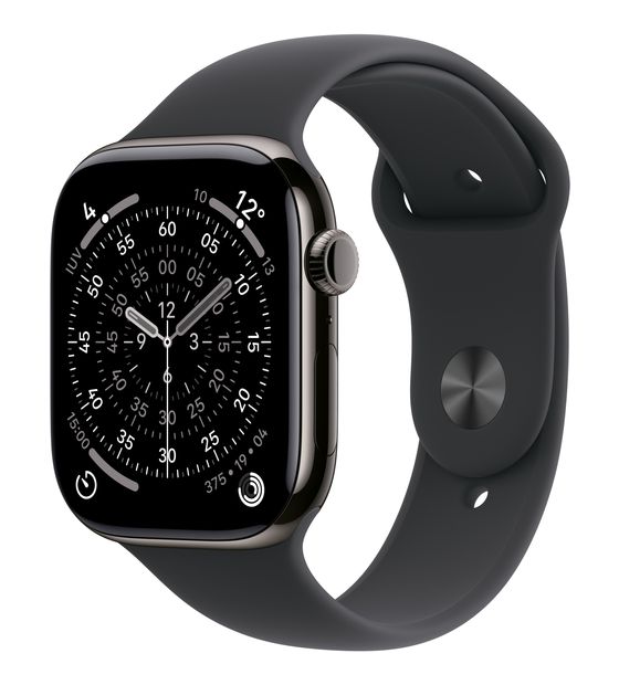 Apple Watch Series 11 Digital 42 mm S/M Smartwatch Rechteckig IP6X 38 h 326 ppi 5G  (Titan) f&uuml;r 812,00 Euro