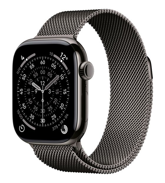 Apple Watch Series 11 Digital 42 mm Smartwatch Rechteckig IP6X 38 h 326 ppi 5G  (Titan) f&uuml;r 863,00 Euro