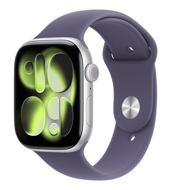 Apple Watch Series 11 Digital 46 mm S/M Smartwatch Rechteckig IP6X 38 h 326 ppi 5G  (Silber) f&uuml;r 609,00 Euro