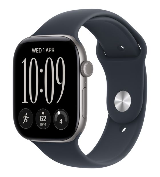 Apple Watch Series 12 46 mm S/M Smartwatch Rechteckig IP6X 24 h 326 ppi  (Grau) f&uuml;r 499,00 Euro
