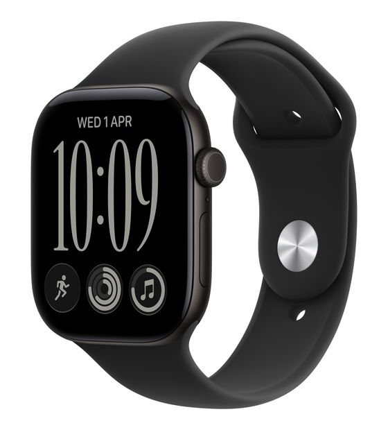 Apple Watch Series 12 46 mm S/M Smartwatch Rechteckig IP6X 24 h 326 ppi  (Schwarz) f&uuml;r 499,00 Euro