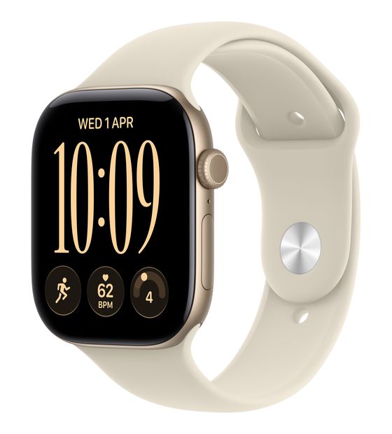 Apple Watch Series 12 46 mm S/M Smartwatch Rechteckig IP6X 24 h 326 ppi  (Gold) f&uuml;r 499,00 Euro