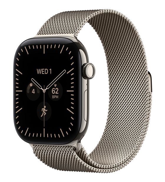 Apple Watch Series 12 42 mm Smartwatch Rechteckig IP6X 24 h 326 ppi 5G  (Titan) f&uuml;r 849,00 Euro