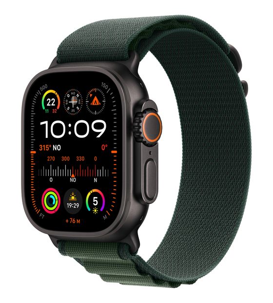 Apple Watch Ultra 2 Digital 49 mm S Smartwatch Rechteckig IP6X 72 h 326 ppi 4G  (Schwarz) f&uuml;r 778,00 Euro