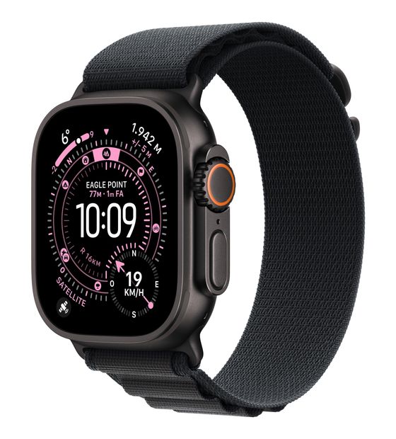Apple Watch Ultra 3 Digital 49 mm L Smartwatch Rechteckig IP6X 72 h 326 ppi 5G  (Schwarz) f&uuml;r 899,00 Euro