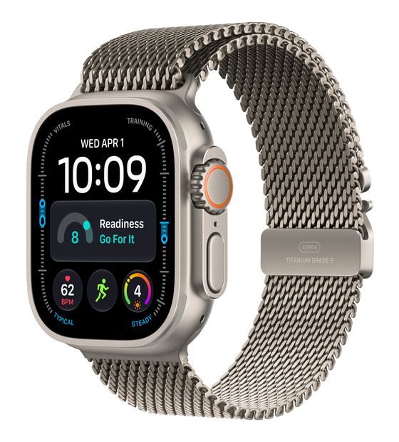 Apple Watch Ultra 4 49 mm S Smartwatch Rechteckig IP6X 50 h 326 ppi 5G  (Titan) f&uuml;r 999,00 Euro