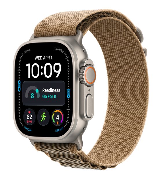Apple Watch Ultra 4 49 mm S Smartwatch Rechteckig IP6X 50 h 326 ppi 5G  (Titan) f&uuml;r 899,00 Euro