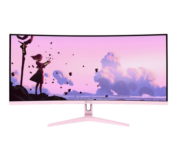Arozzi Nova Curved 4K Ultra HD Monitor 86,4 cm (34 Zoll) 21:9 1 ms 350 cd/m²  (Pink) f&uuml;r 349,00 Euro