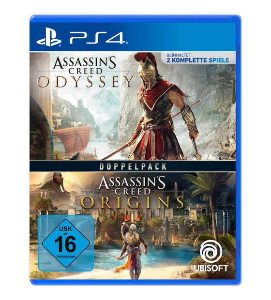 Assassin's Creed Odyssey + Origins Doppelpack (PlayStation 4) f&uuml;r 25,00 Euro
