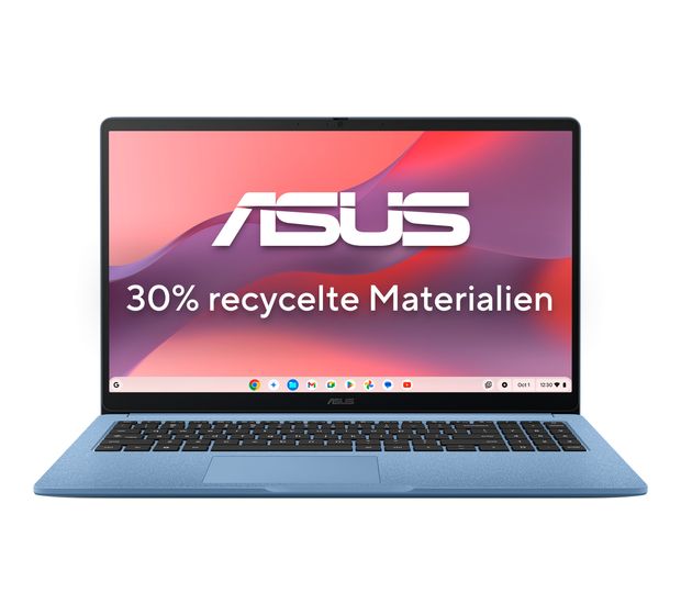 Asus Chromebook CM1505CM4A-S70030 Full HD Notebook 39,6 cm (15.6 Zoll) 1920 x 1080 Pixel 128 GB eMMC ChromeOS MediaTek Kompanio max. 2,6 GHz  (Blau) f&uuml;r 404,00 Euro