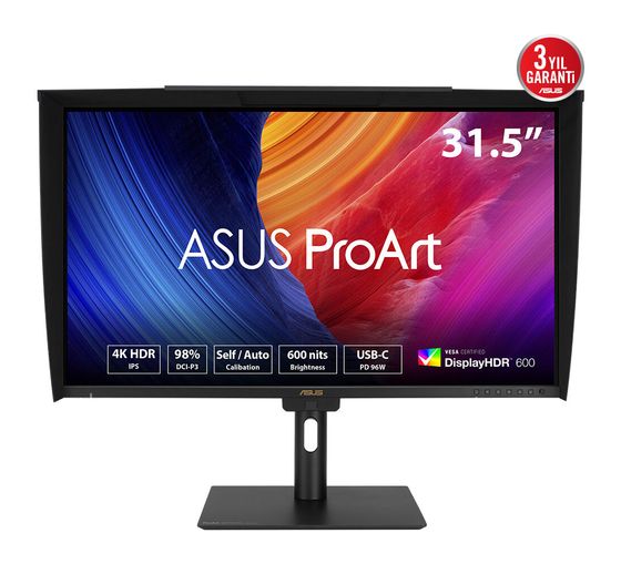 Asus ProArt PA32UCE 4K Ultra HD Monitor 80 cm (31.5 Zoll) 16:9 5 ms 600 cd/m²  (Schwarz) f&uuml;r 1.475,00 Euro