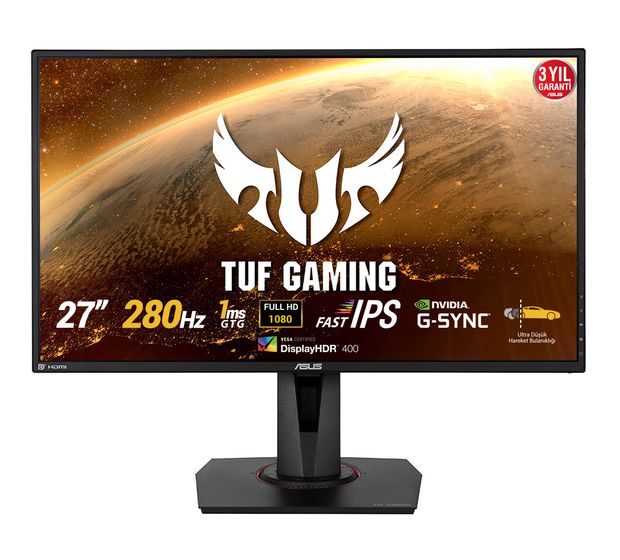 Asus TUF Gaming VG279QM Full HD Monitor 68,6 cm (27 Zoll) 16:9 1 ms 400 cd/m²  (Schwarz) f&uuml;r 266,00 Euro