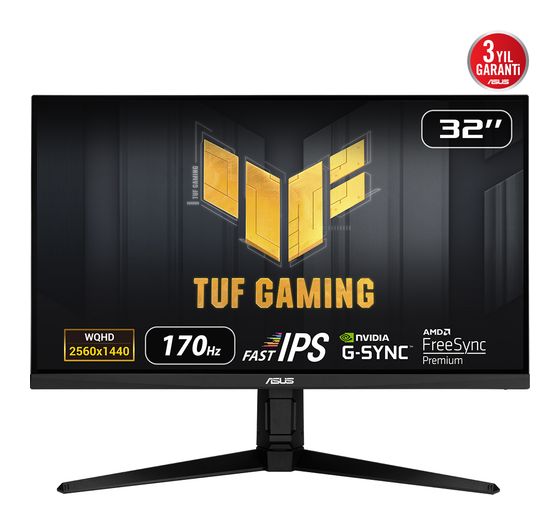 Asus TUF Gaming VG32AQL1A Quad HD Monitor 80 cm (31.5 Zoll) 16:9 1 ms 350 cd/m²  (Schwarz) f&uuml;r 629,90 Euro