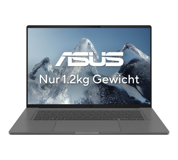 Asus Vivobook UX3607QA-SH132W WUXGA Notebook 40,6 cm (16 Zoll) 1920 x 1200 Pixel 16 GB Ram 512 GB SSD Windows 11 Home Qualcomm Snapdragon max. 3 GHz  (Grau) f&uuml;r 1.433,00 Euro