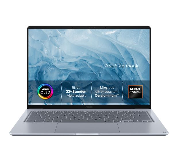 Asus Zenbook 90NB1AR1-M000F0 Full HD Notebook 35,6 cm (14 Zoll) 1920 x 1200 Pixel 16 GB Ram 512 GB SSD Windows 11 Home AMD Ryzen 7 max. 4,6 GHz  (Blau) f&uuml;r 1.299,00 Euro