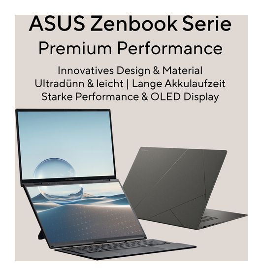 Asus Zenbook S14 UX5406AA-SU207W 2K Ultra HD Notebook 35,6 cm (14 Zoll) 2880 x 1800 Pixel 1 TB SSD Windows 11 Home Intel Core Ultra 9 max. 4,9 GHz  (Grau) f&uuml;r 1.899,00 Euro