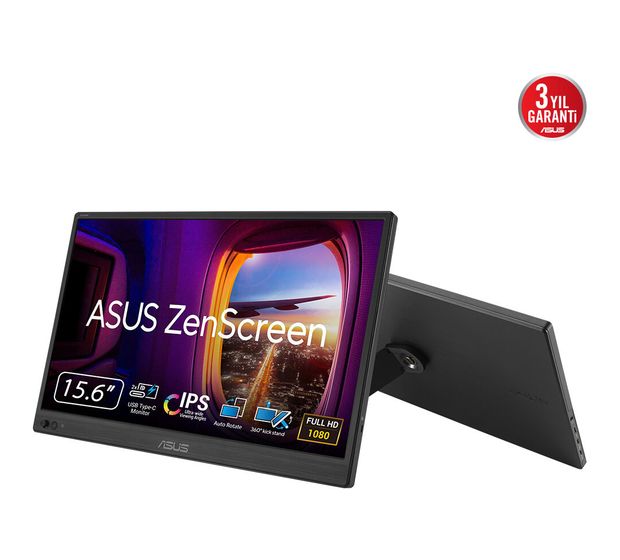 Asus ZenScreen MB169CK Full HD Monitor 39,6 cm (15.6 Zoll) 16:9 5 ms 250 cd/m²  (Schwarz) f&uuml;r 108,99 Euro
