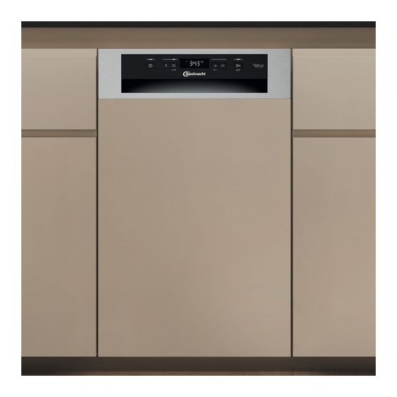 Bauknecht BK6PC11BS7A0 45 cm Geschirrspüler teilintegriert (ohne Front) Sehr leise 11 Maßgedecke aquaStop Funktion ActiveDry f&uuml;r 449,00 Euro