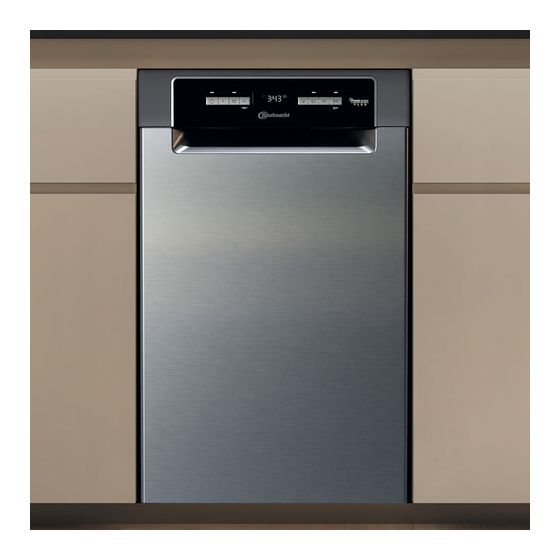 Bauknecht BK6UB10BS7A0X 45 cm Geschirrspüler unterbaufähig Sehr leise 10 Maßgedecke f&uuml;r 629,00 Euro