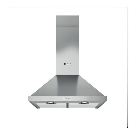 Bauknecht DBHPN65 LMX/1 Abluft/Umluft Dunstabzugshaube/Esse Wand 60 cm (Edelstahl) f&uuml;r 236,99 Euro