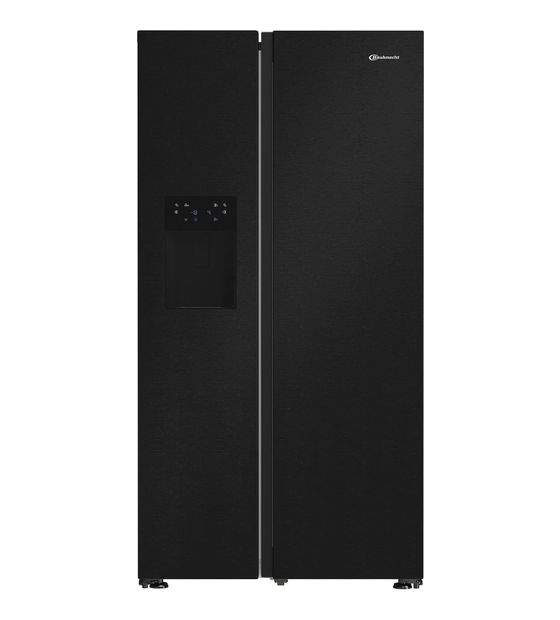 Bauknecht SBSIWD90 Side-by-Side Kühl-/ Gefrierkombination 375 l / 203 l 269 kWh NoFrost 1790 mm x 910 mm  (Schwarz) f&uuml;r 899,00 Euro