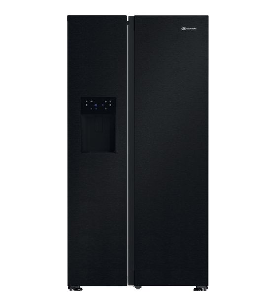 Bauknecht SBSIWE90 Side-by-Side Kühl-/ Gefrierkombination 375 l / 203 l 328 kWh NoFrost 1790 mm x 910 mm  (Schwarz) f&uuml;r 949,00 Euro