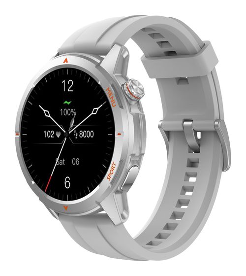 Beafon 601 Digital Smartwatch Rund IP68  (Silber) f&uuml;r 89,95 Euro