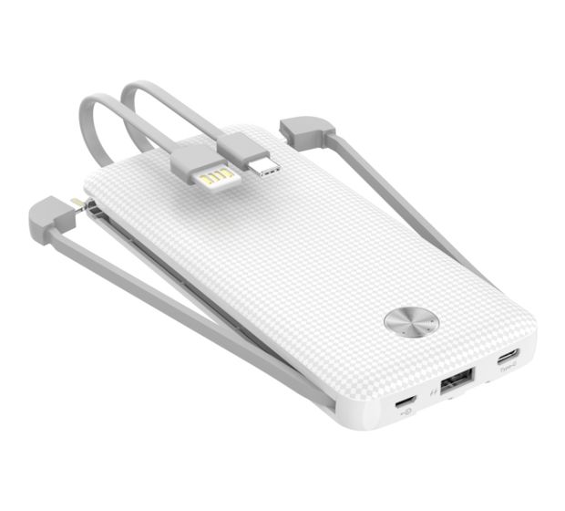 Beafon Carbon 10 10000 mAh Powerbank USB Typ-A  (Weiß) f&uuml;r 34,95 Euro