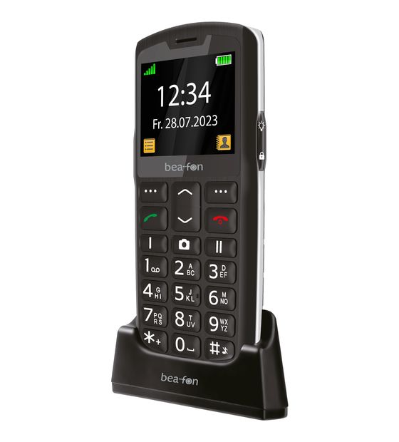Beafon SL260 2G Smartphone 5,59 cm (2.2 Zoll) Single SIM  (Schwarz, Silber) f&uuml;r 44,97 Euro