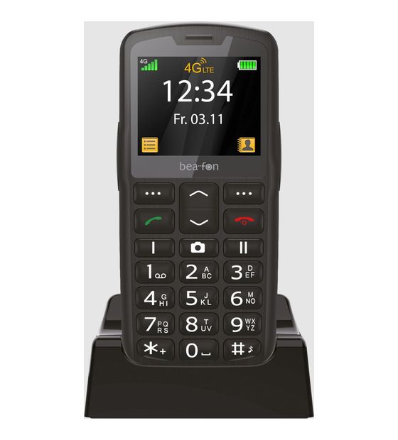 Beafon SL260 4G Smartphone 5,59 cm (2.2 Zoll) Single SIM  (Schwarz, Silber) f&uuml;r 59,95 Euro