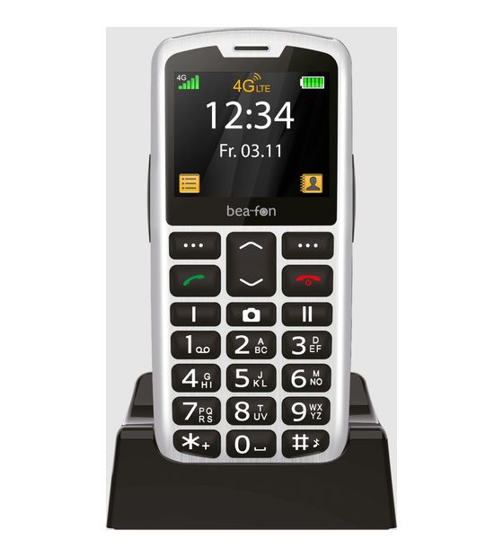 Beafon SL260 4G Smartphone 5,59 cm (2.2 Zoll) Single SIM  (Schwarz, Silber) f&uuml;r 59,95 Euro