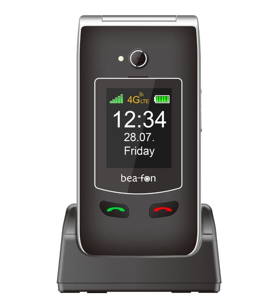 Beafon SL645plus 4G Smartphone 7,11 cm (2.8 Zoll) 3 MP Single SIM  (Schwarz, Silber) f&uuml;r 89,95 Euro