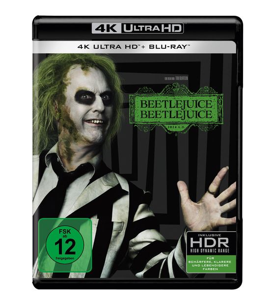 Beetlejuice Beetlejuice (4K Ultra HD BLU-RAY + BLU-RAY) f&uuml;r 17,99 Euro