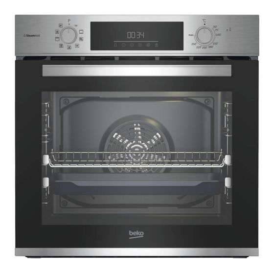 Beko BBIS12301XE Einbaubackofen groß Dampfgaren AutoClean f&uuml;r 323,00 Euro