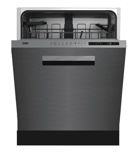 Beko BDDN25530X 60 cm Geschirrspüler vollintegriert (ohne Front) Leise 15 Maßgedecke Restwärme f&uuml;r 379,00 Euro