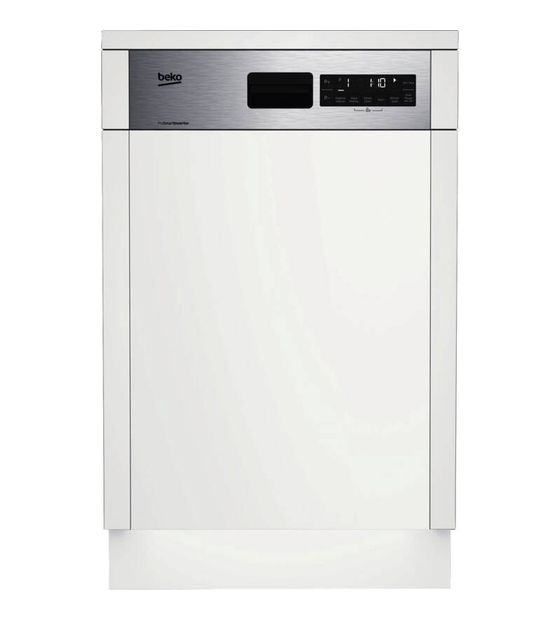 Beko BDSS28040XQ 45 cm Geschirrspüler teilintegriert (ohne Front) Leise 10 Maßgedecke Restwärme f&uuml;r 479,00 Euro