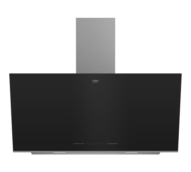 Beko BHCA96641BBHS Abluft/Umluft Dunstabzugshaube/Esse Wand 90 cm (Schwarz) f&uuml;r 330,00 Euro