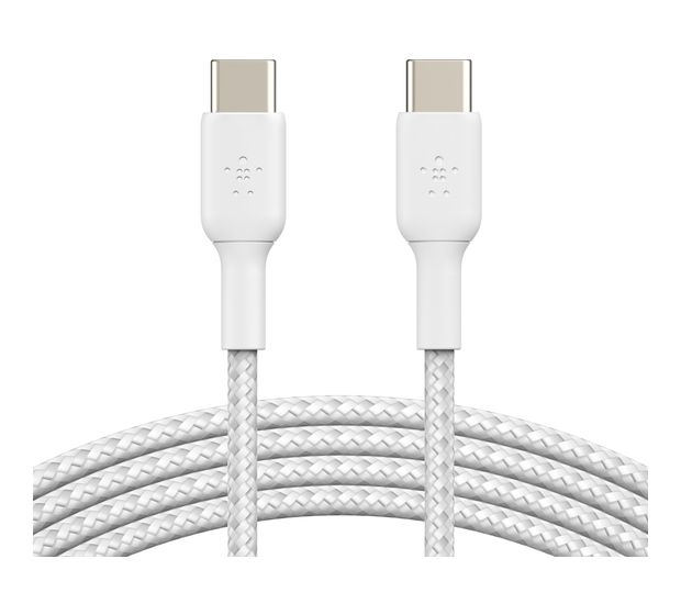 Belkin BoostCharge 0,48 Gbit/s Stecker Rundkabel USB C auf USB C bis 60 W 1 m  (Weiß) f&uuml;r 14,99 Euro