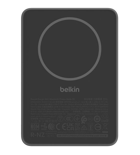 Belkin BoostCharge BPD010 5000 mAh Powerbank USB Typ-C Kabelloses Laden  (Schwarz) f&uuml;r 29,99 Euro