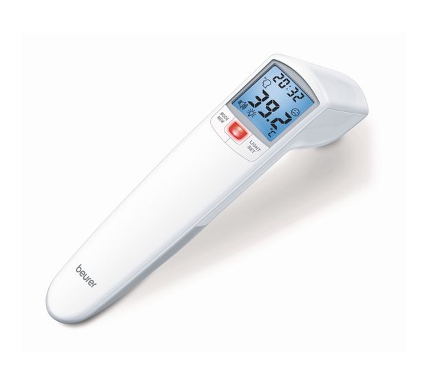 Beurer FT100 kontaktloses Fieberthermometer 60 Speicherplätze Fieberalarm f&uuml;r 34,99 Euro